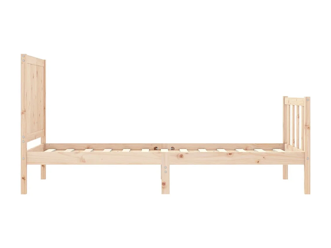 Cadre de lit sans matelas bois de pin massif
