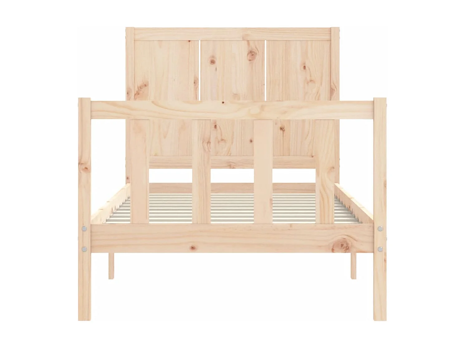 Cadre de lit sans matelas bois de pin massif