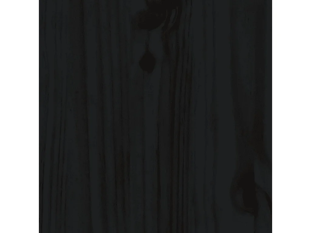 Tagesbett Schwarz 80x200 cm Massivholz Kiefer