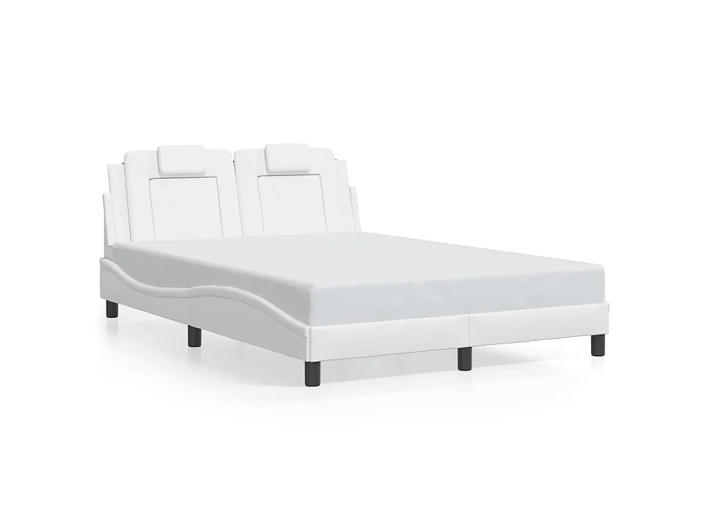 Bedframe "Viana" met LED zonder matras wit 120x200 cm