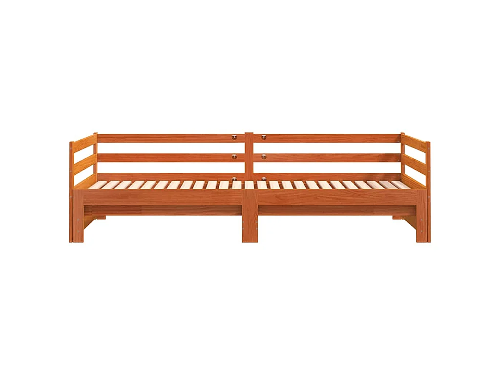 Lit de jour et lit gigogne sans matelas 90x190 cm bois massif