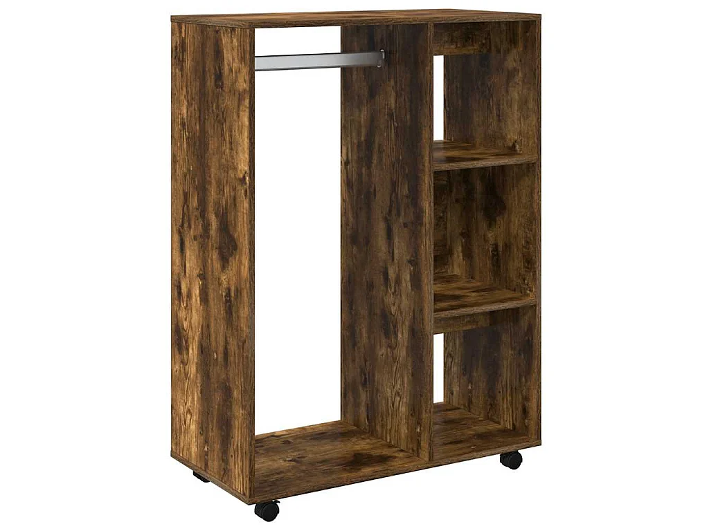 Kleiderschrank Räuchereiche 80x40x110 cm Holzwerkstoff