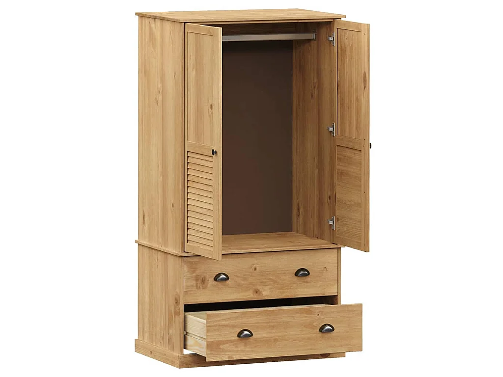 Armario VIGO madera maciza de pino 90x55x170 cm