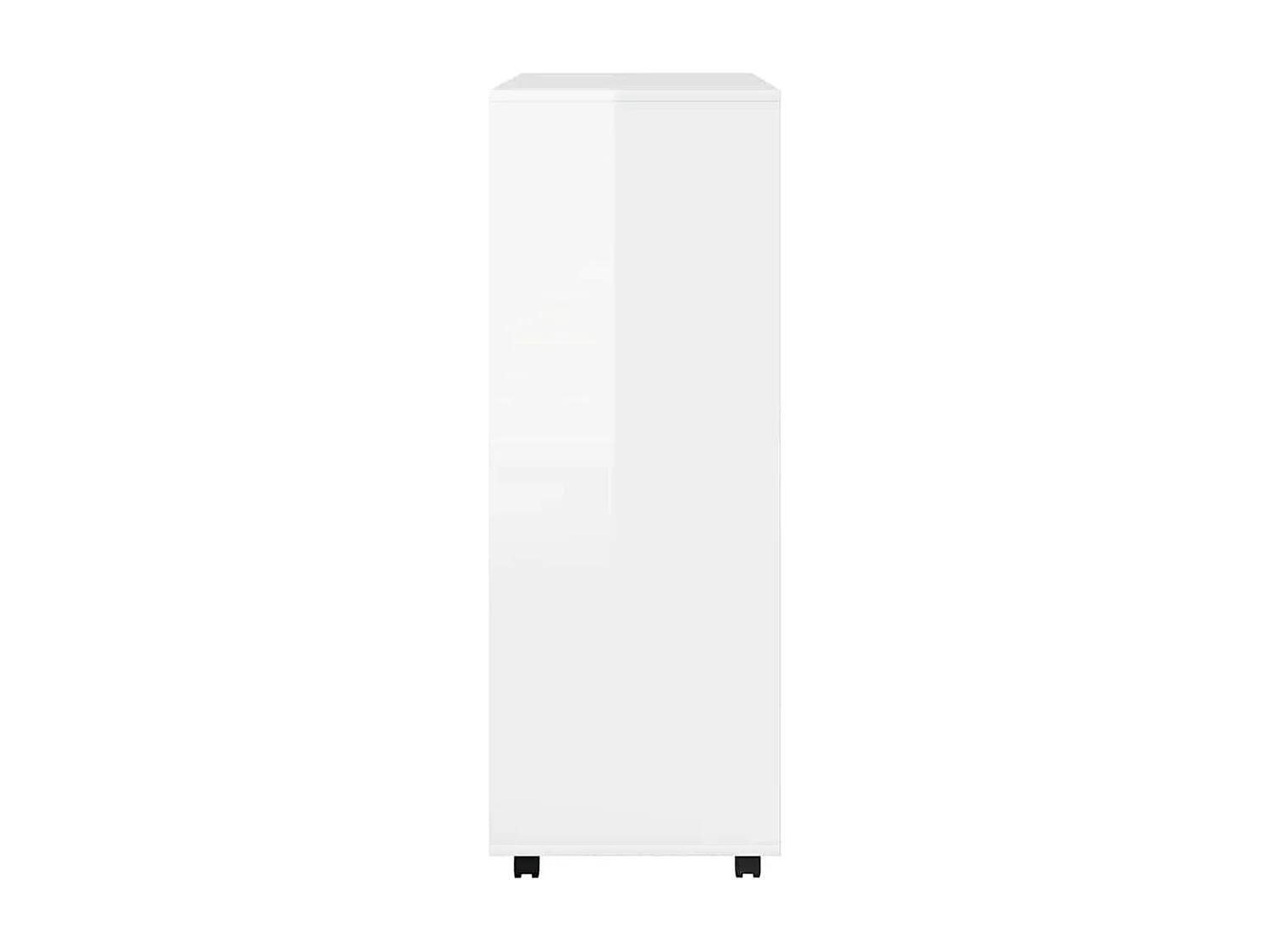 Garde-robe Blanc brillant 80x40x110 cm Bois d’ingénierie