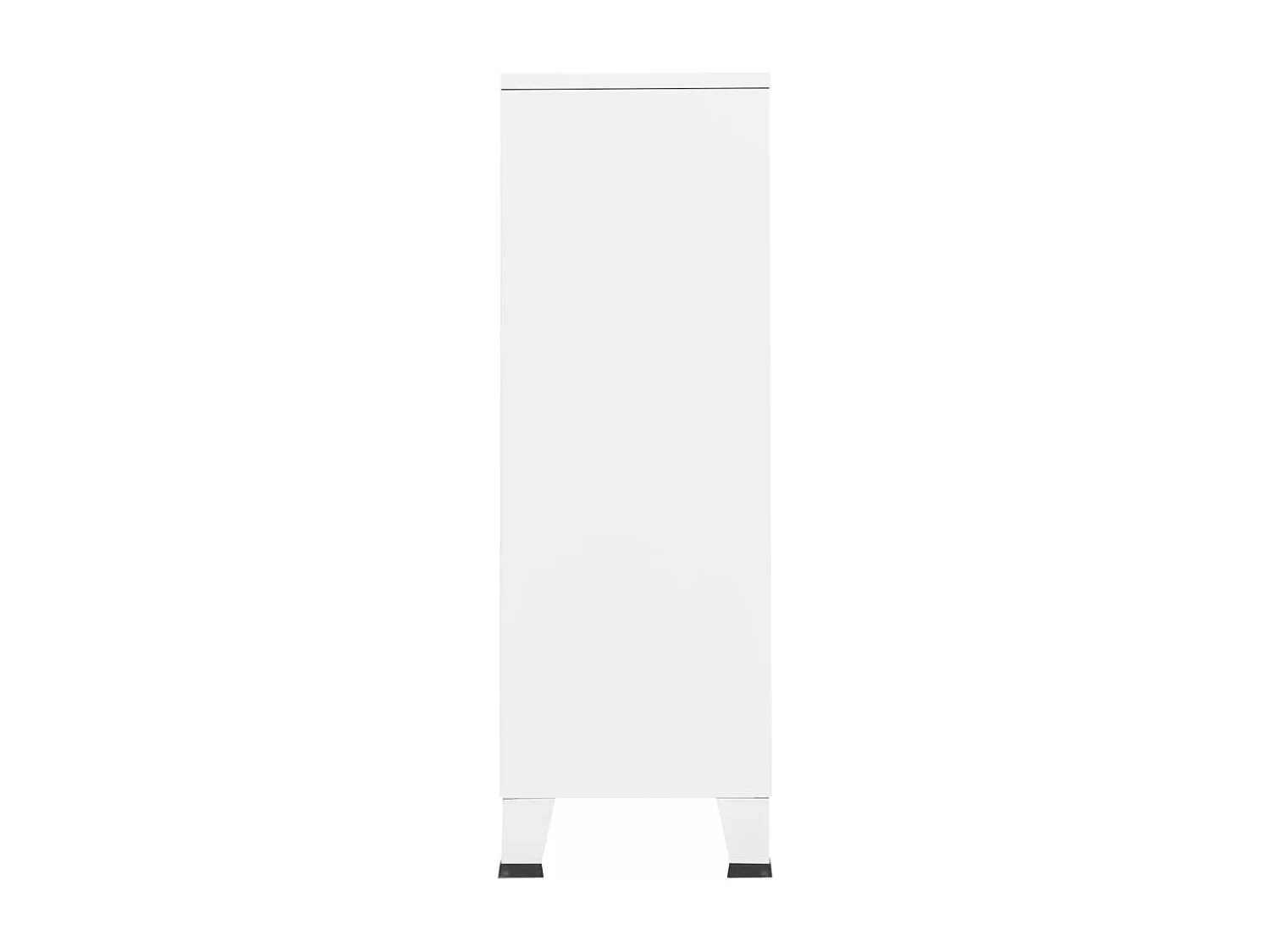 Garde-robe industrielle Blanc 67x35x107 cm Acier