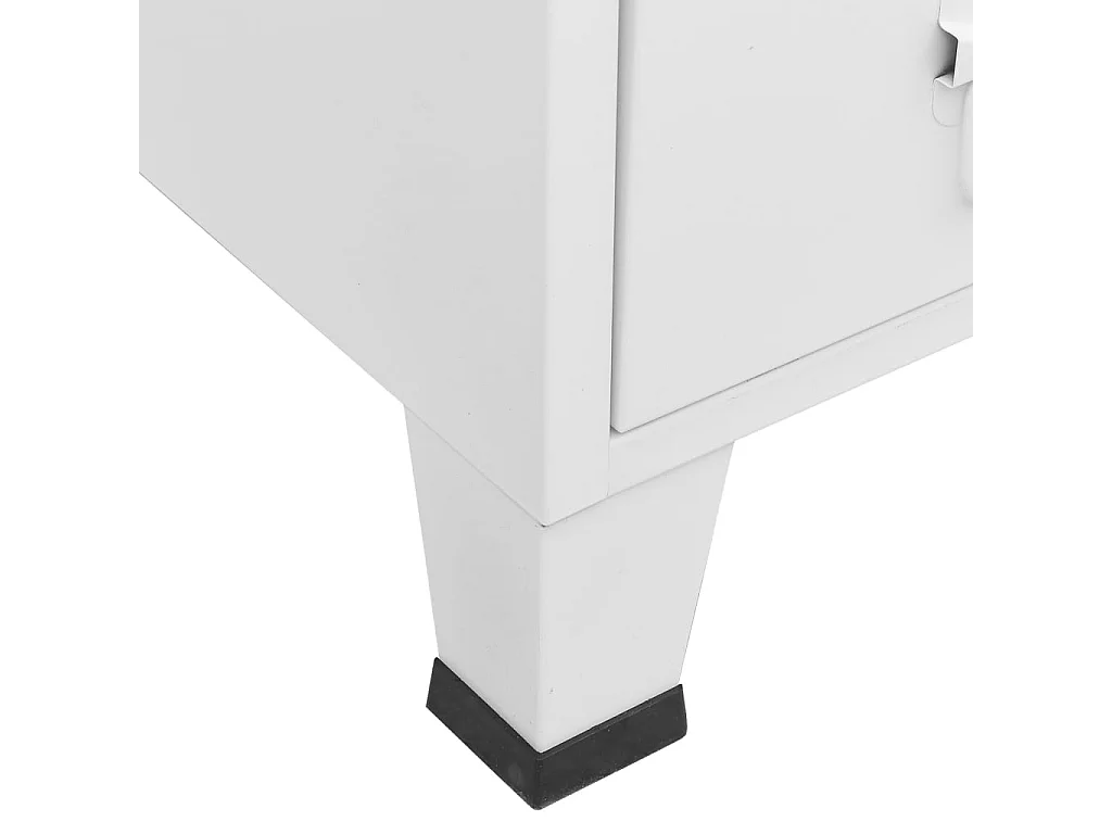 Garde-robe industrielle Blanc 67x35x107 cm Acier