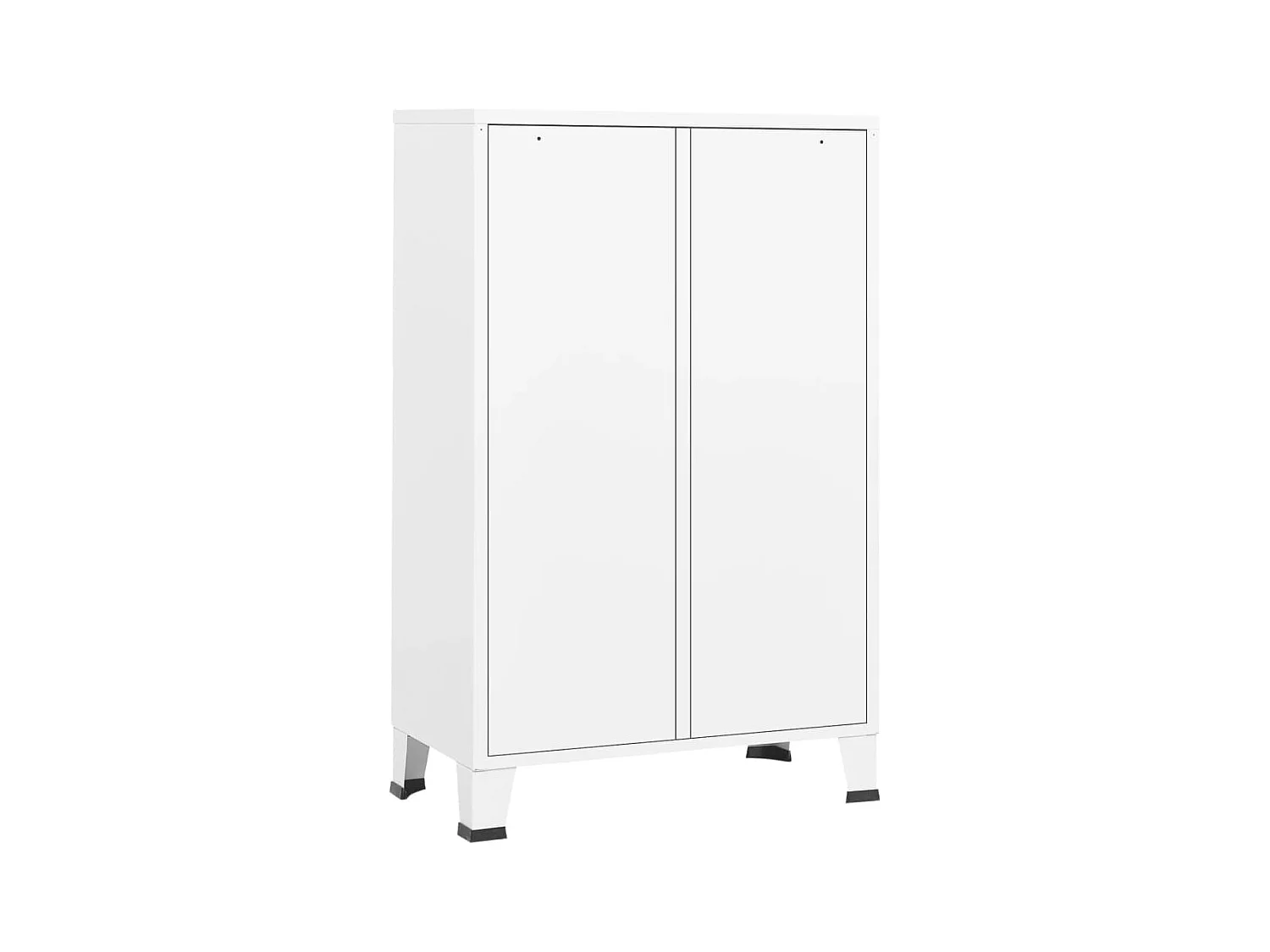 Kledingkast industrieel 67x35x107 cm staal wit