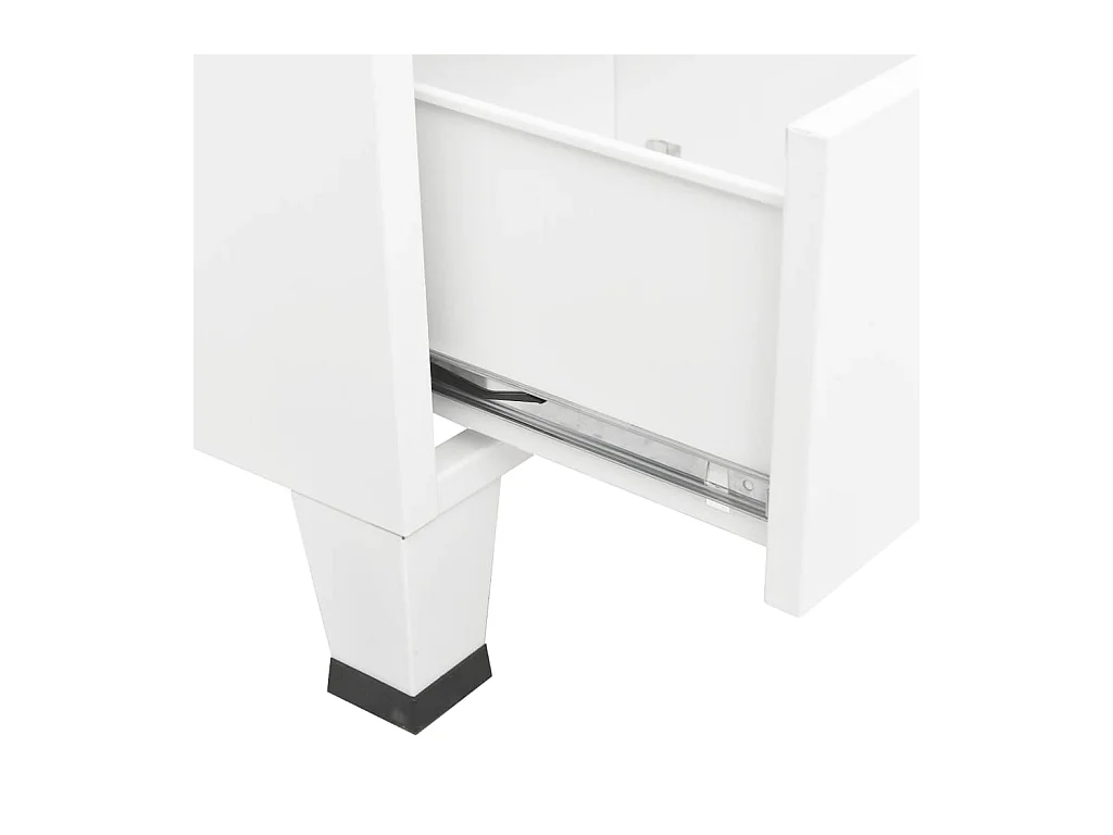 Kledingkast industrieel 67x35x107 cm staal wit