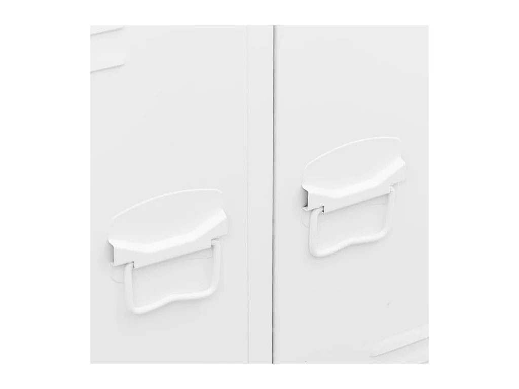 Kledingkast industrieel 67x35x107 cm staal wit