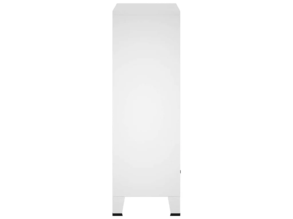 Garde-robe industrielle Blanc 67x35x107 cm Acier