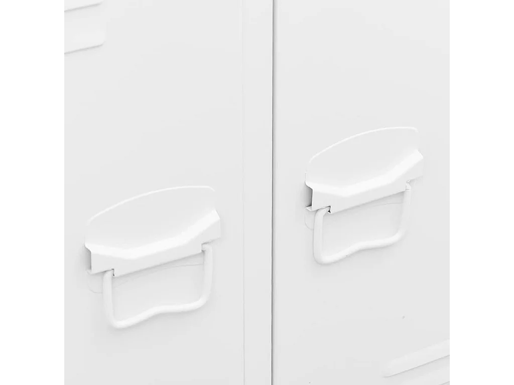 Garde-robe industrielle Blanc 67x35x107 cm Acier