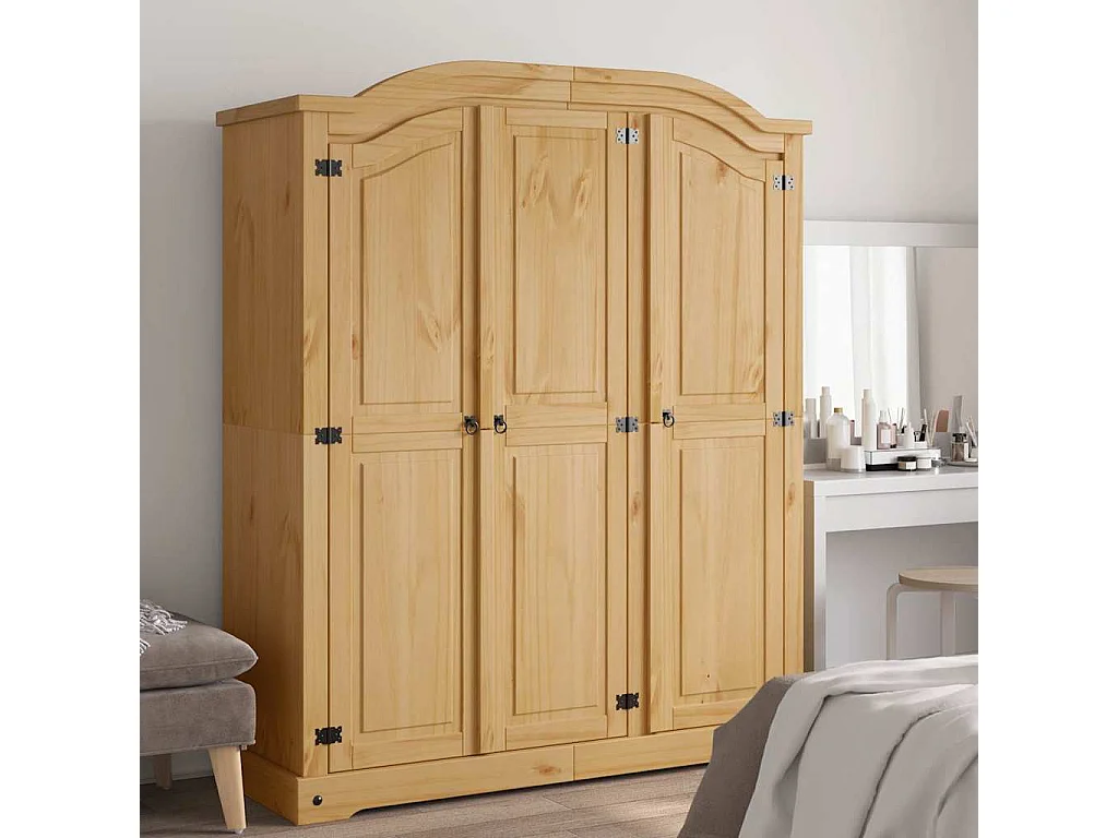 Armadio in Legno di Pino Messicano Corona Range 3 Ante