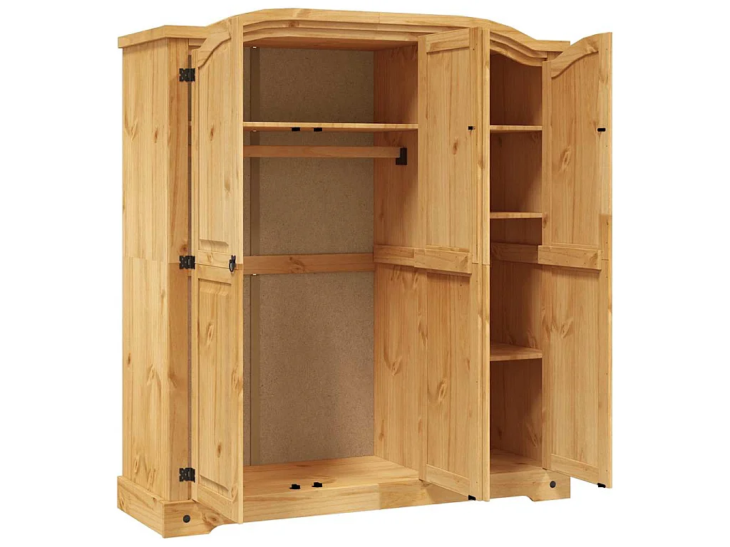 Armadio in Legno di Pino Messicano Corona Range 3 Ante