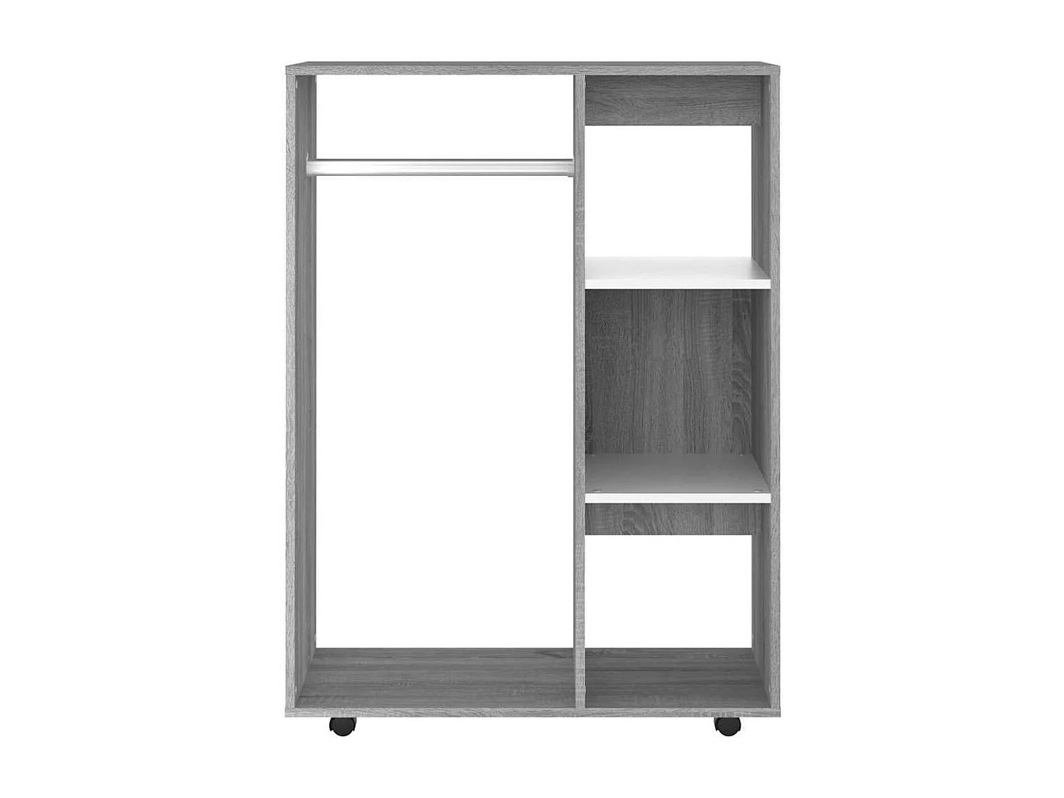 Armario madera contrachapada gris Sonoma 80x40x110 cm