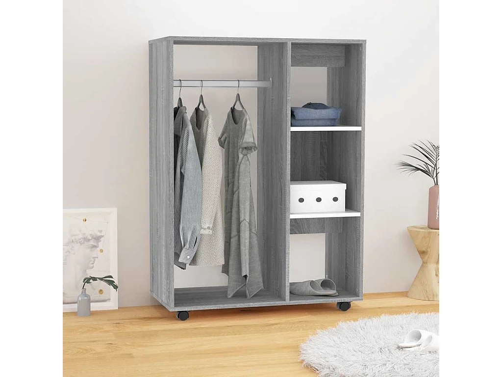 Garde-robe Sonoma gris 80x40x110 cm Bois d'ingénierie