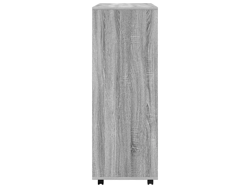 Armadio Grigio Sonoma 80x40x110 cm in Legno Multistrato