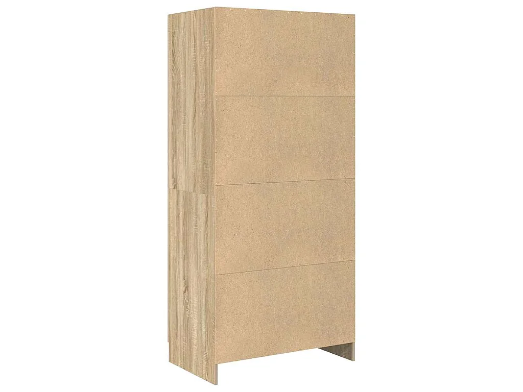 Armario de madera contrachapada color roble 82,5x51,5x180 cm