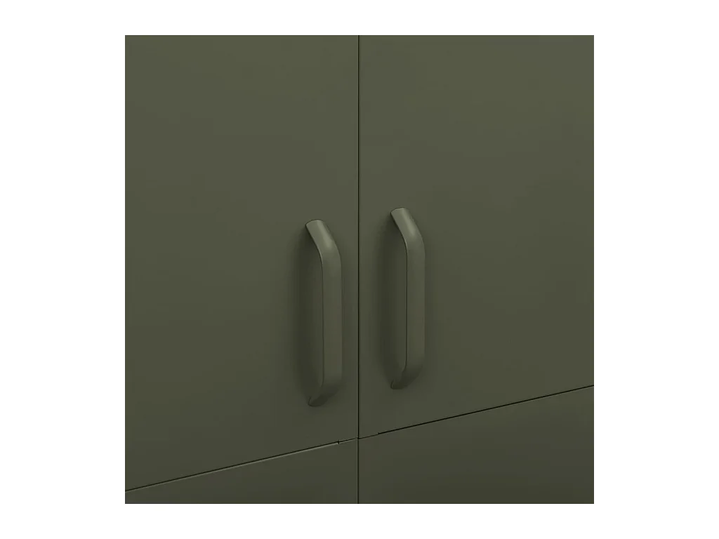 Kledingkast 90x50x180 cm staal olijfgroen