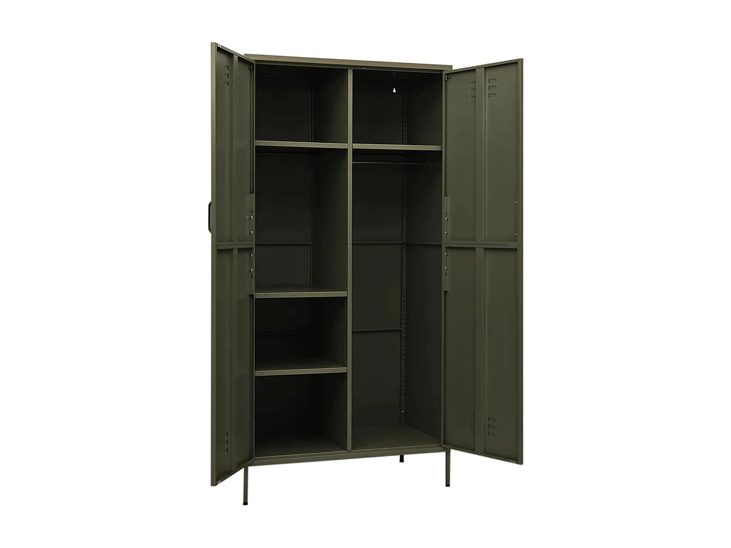 Garde-robe Vert olive 90x50x180 cm Acier