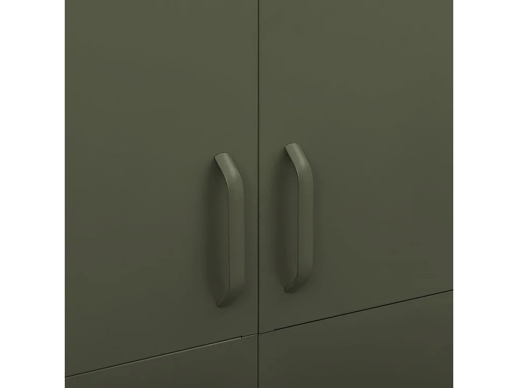 Garde-robe Vert olive 90x50x180 cm Acier