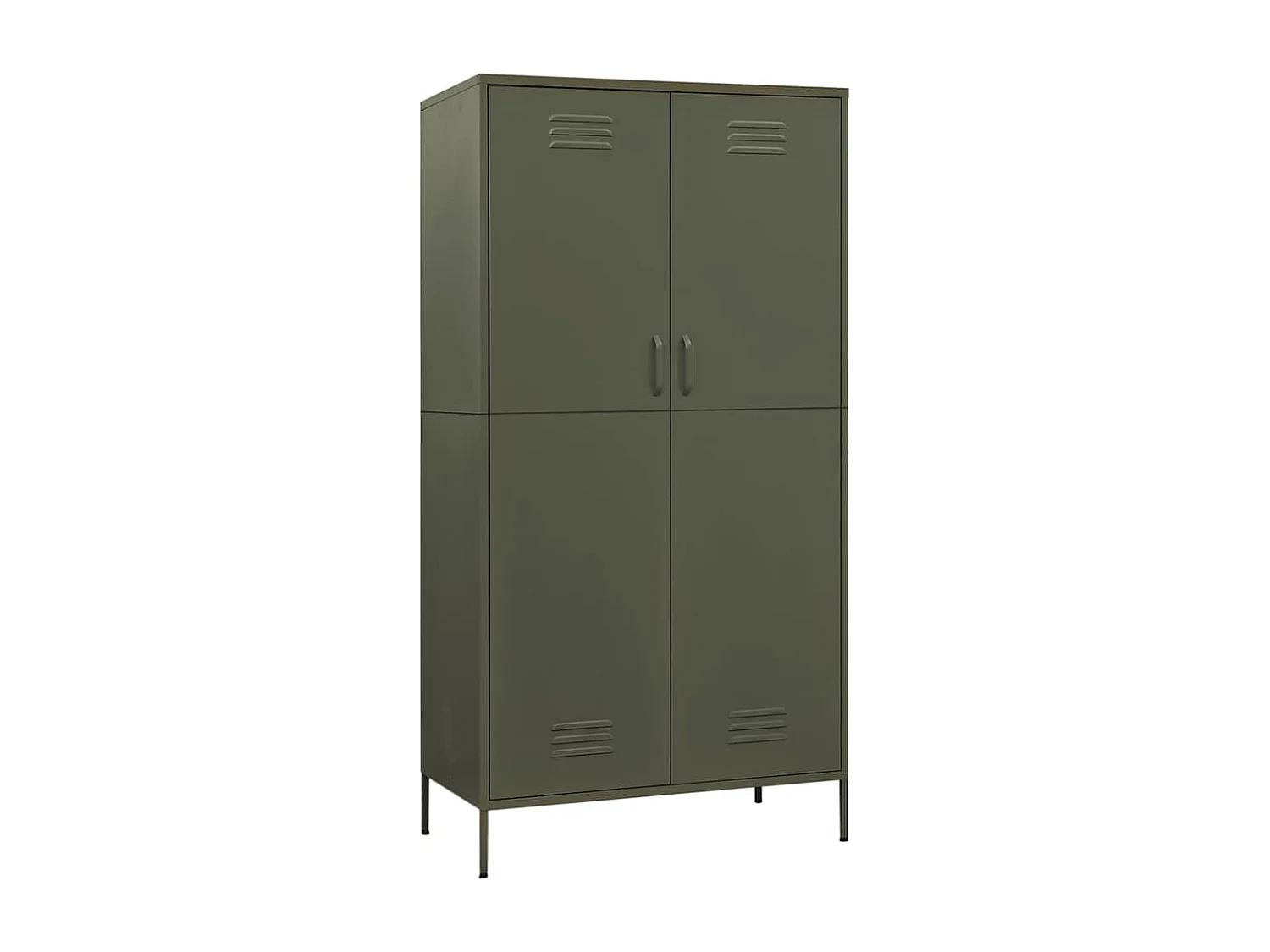 Garde-robe Vert olive 90x50x180 cm Acier