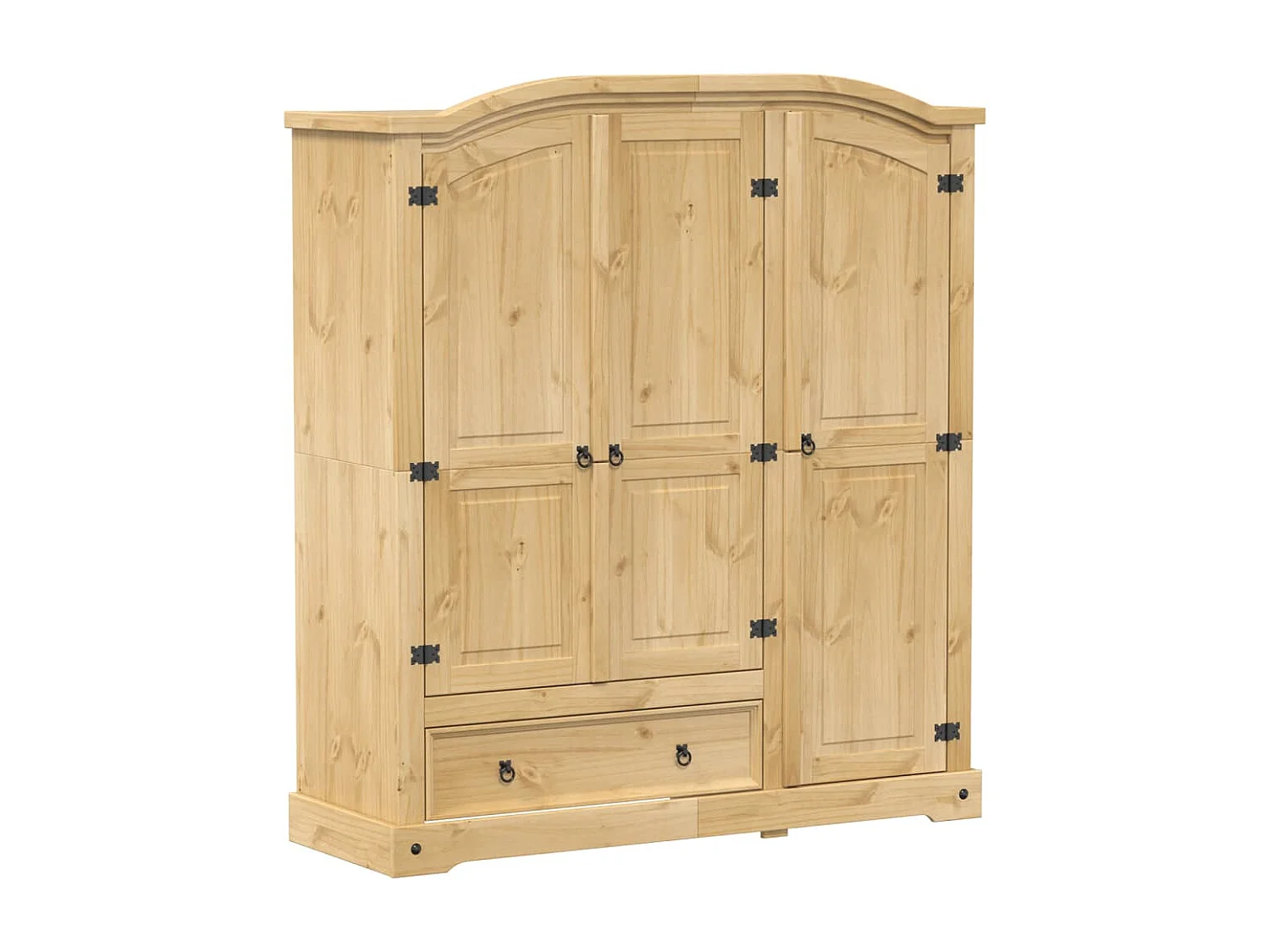 Armadio Corona 151,5x52x170 cm in Legno Massello di Pino