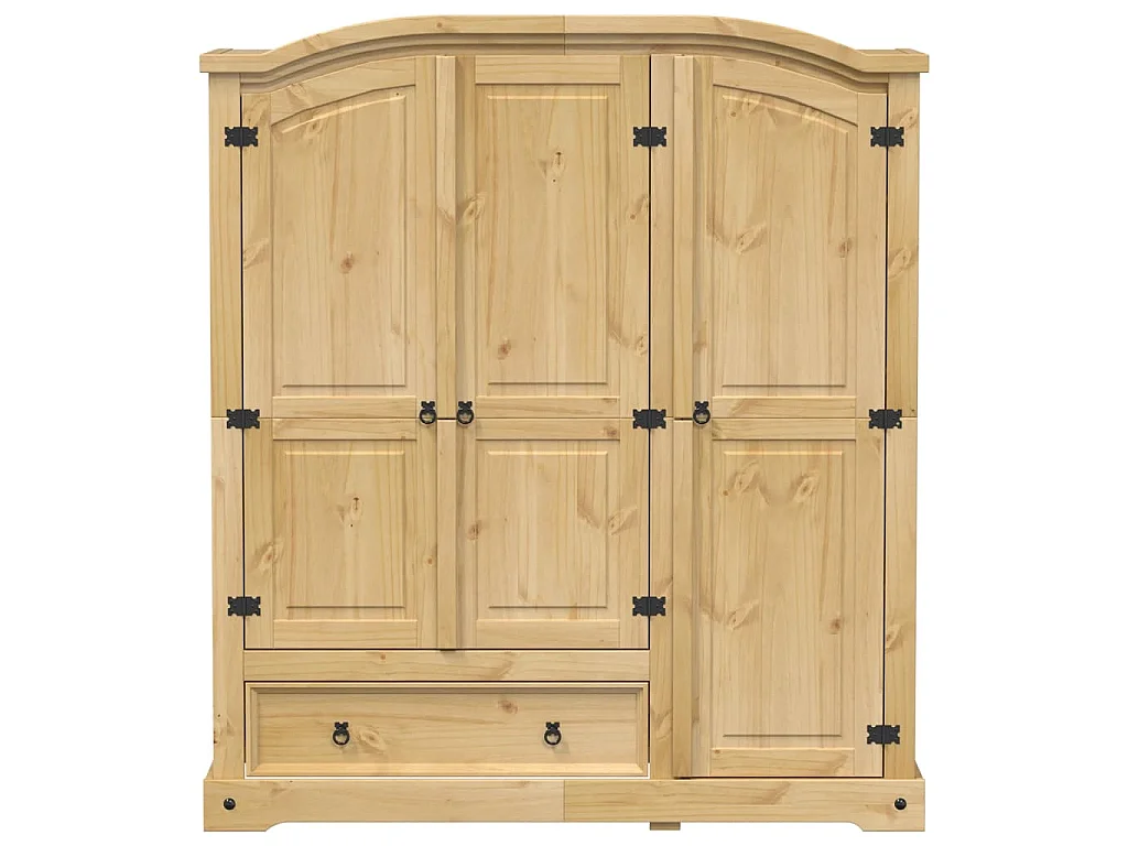Armadio Corona 151,5x52x170 cm in Legno Massello di Pino