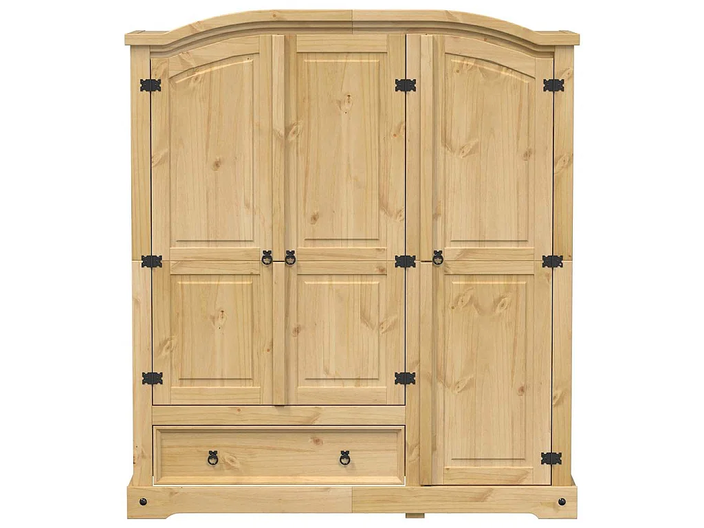 Garde-robe Corona 151,5x52x170 cm bois de pin massif