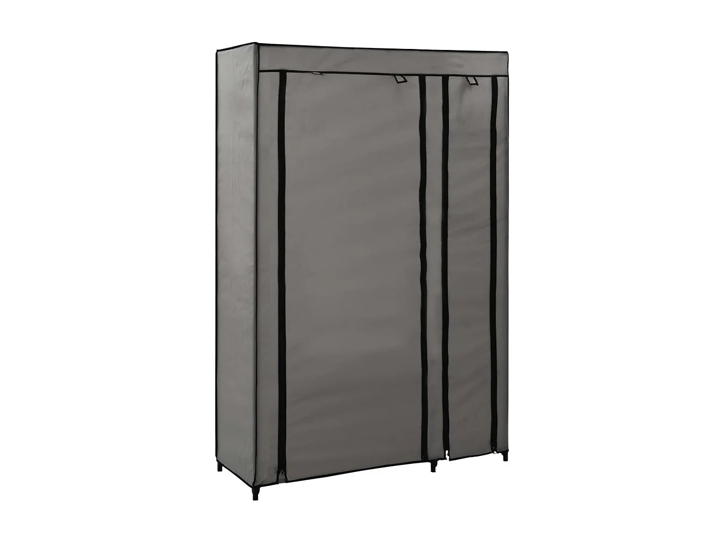 Faltschränke 2 Stk. Grau 110x45x175 cm Stoff