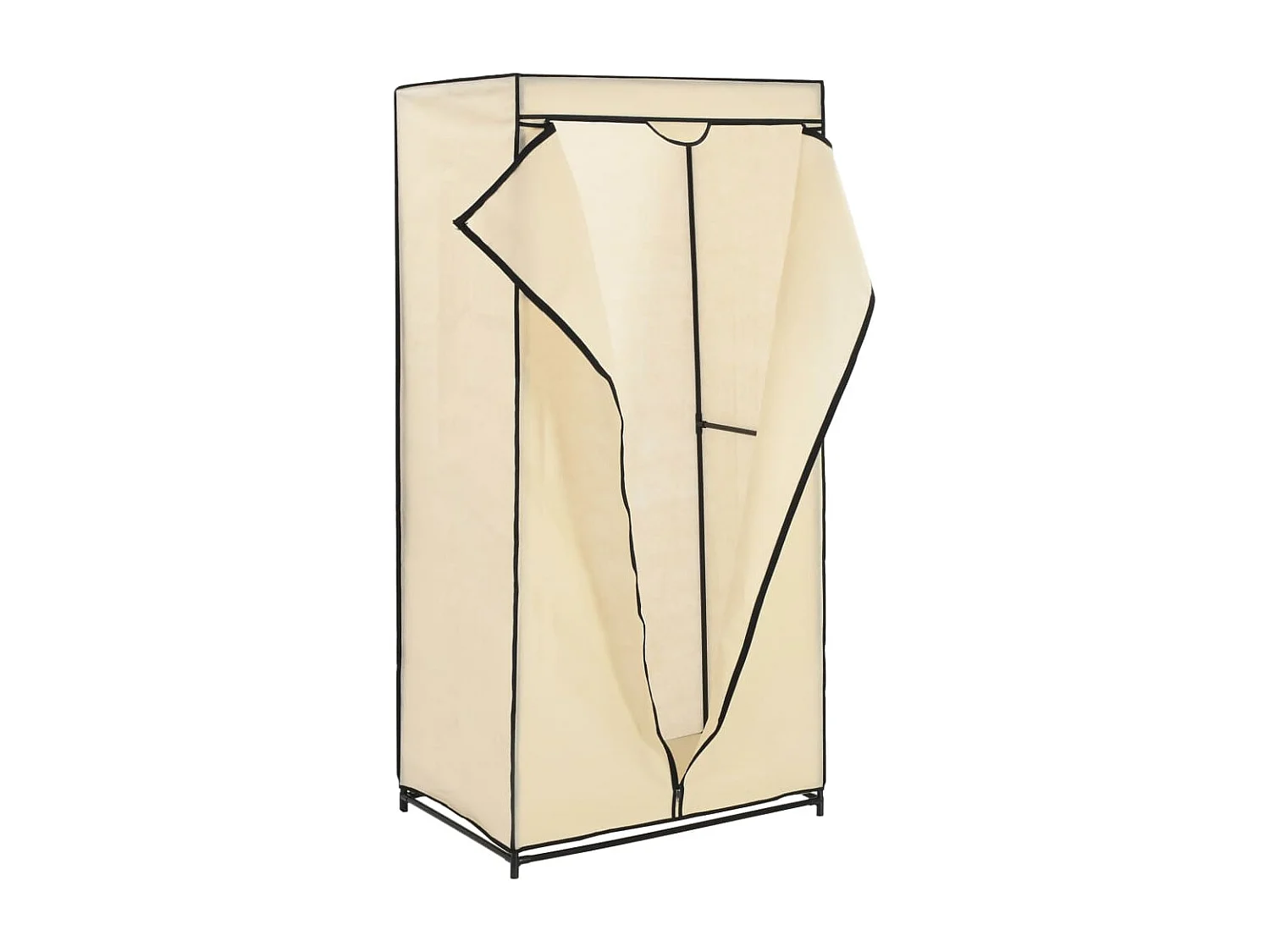 2 pcs Garde-robes Crème 75x50x160 cm