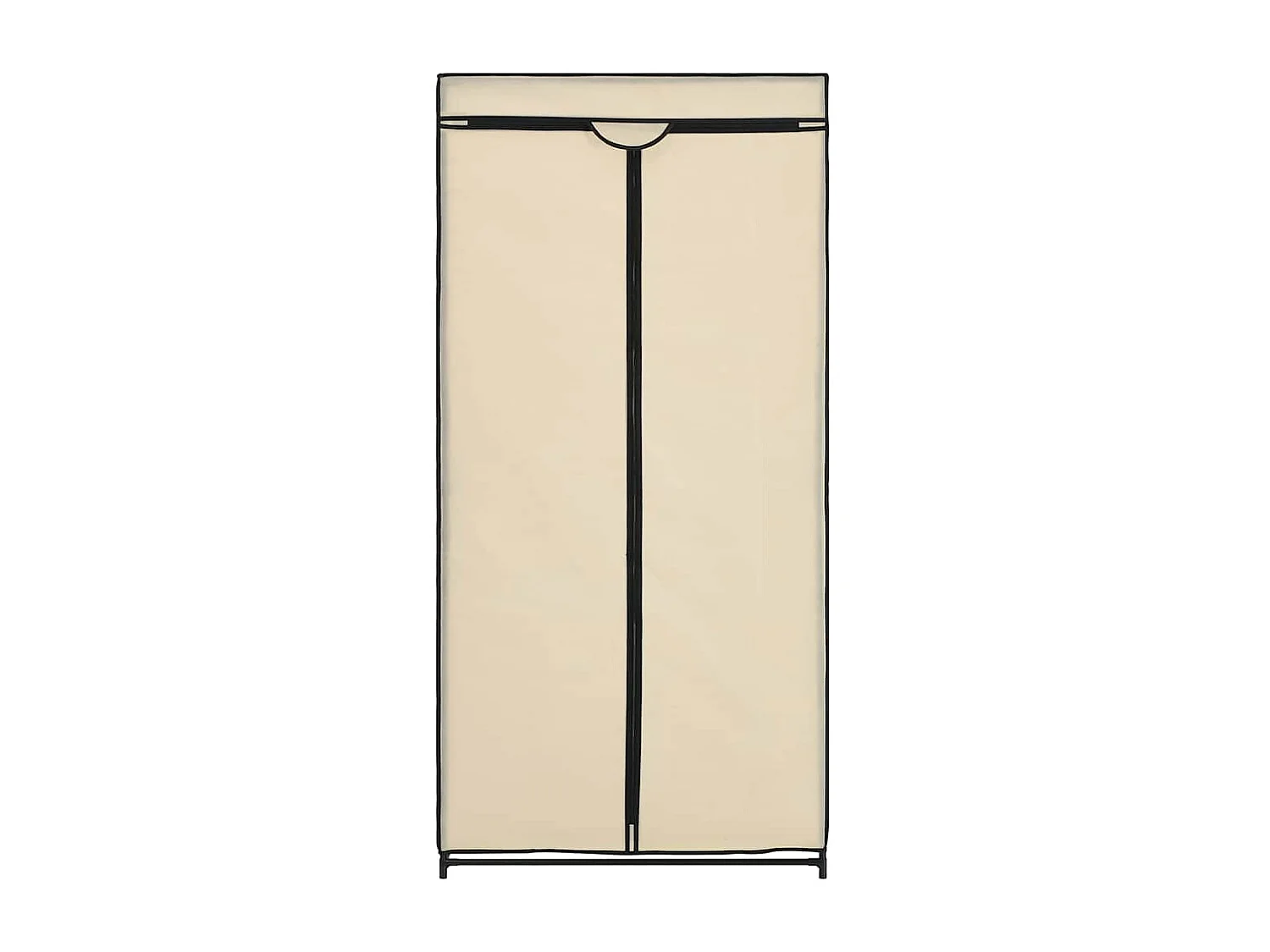 2 pcs Garde-robes Crème 75x50x160 cm