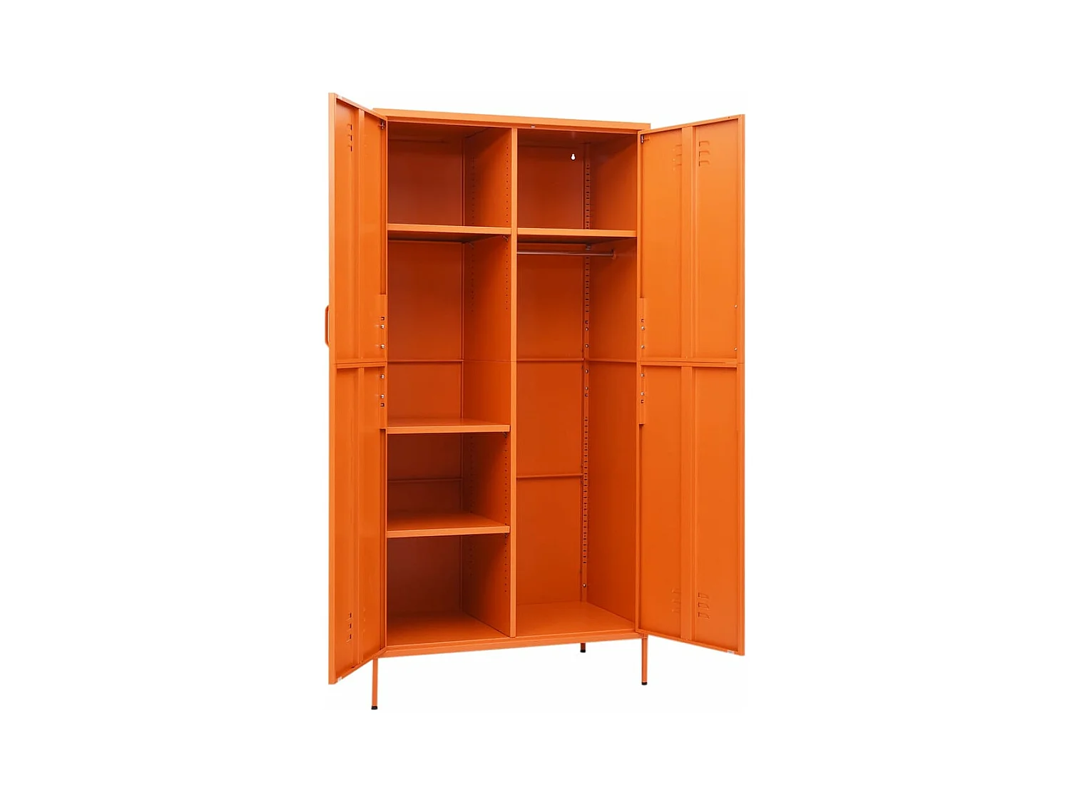 Kledingkast 90x50x180 cm staal oranje