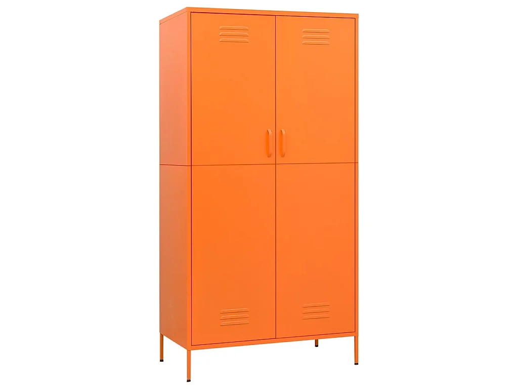Roupeiro 90x50x180 cm aço laranja