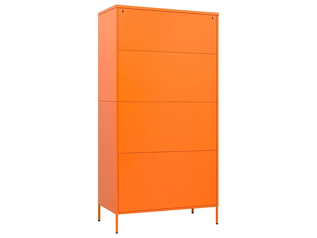 Roupeiro 90x50x180 cm aço laranja