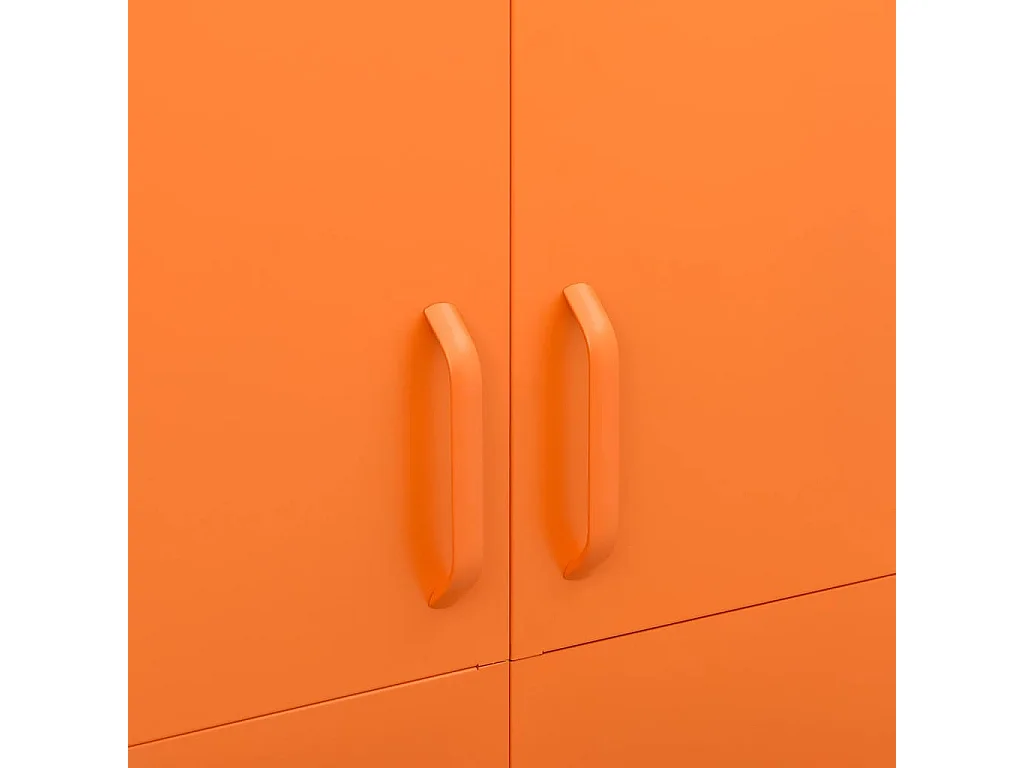 Roupeiro 90x50x180 cm aço laranja