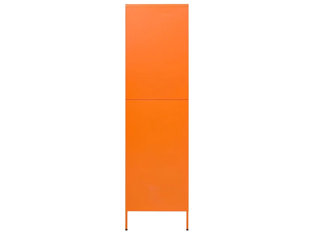 Armadio Arancione 90x50x180 cm in Acciaio