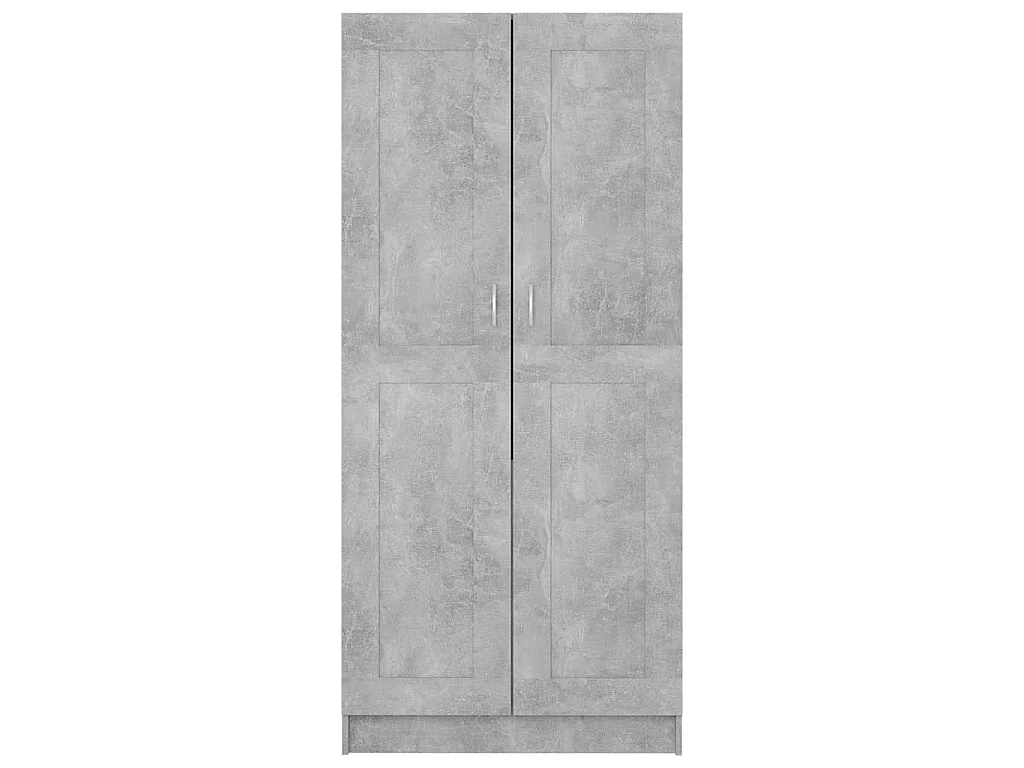 Garde-robe Gris béton 82,5x51,5x180 cm Bois d’ingénierie