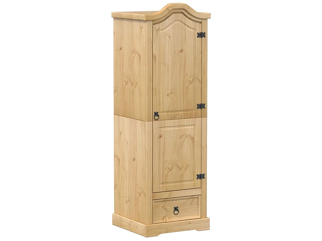 Armadio Corona 55x52x170 cm in Legno Massello di Pino