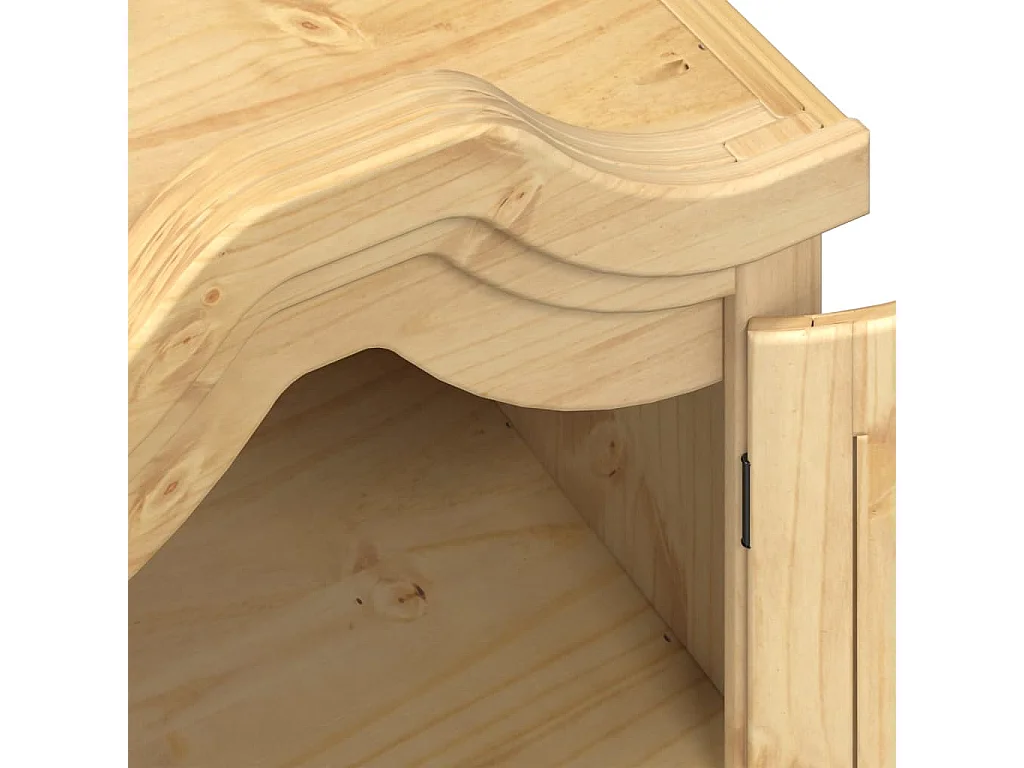 Armadio Corona 55x52x170 cm in Legno Massello di Pino