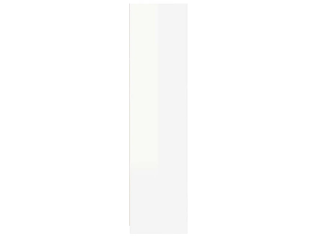 Kledingkast 100x50x200 cm bewerkt hout hoogglans wit