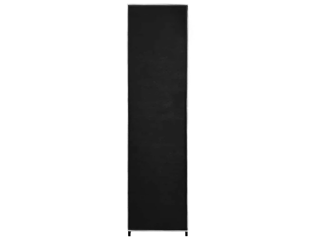 Roupeiro com 4 compartimentos 175x45x170 cm preto