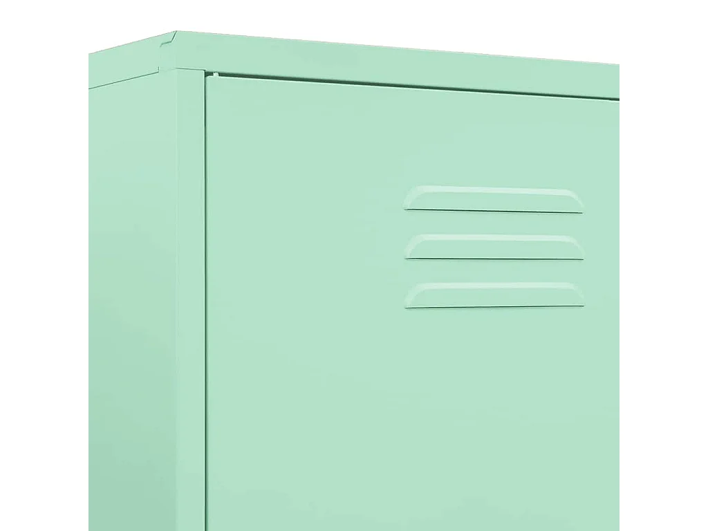Garde-robe Vert menthe 90x50x180 cm Acier