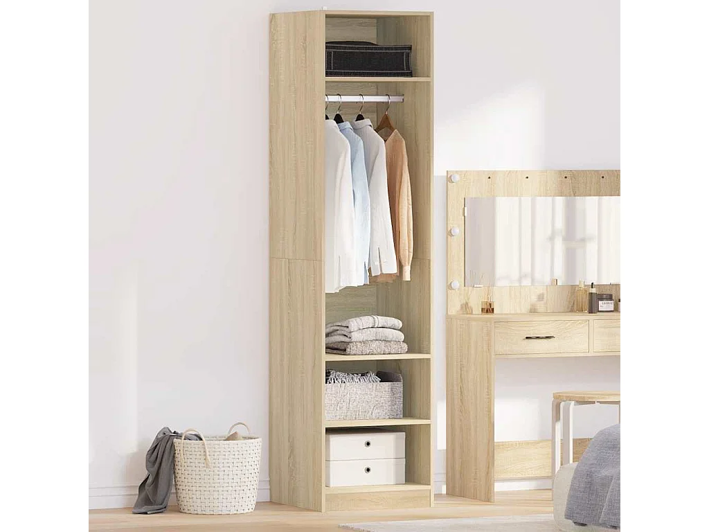 Kleiderschrank Sonoma-Eiche 50x50x200 cm Holzwerkstoff