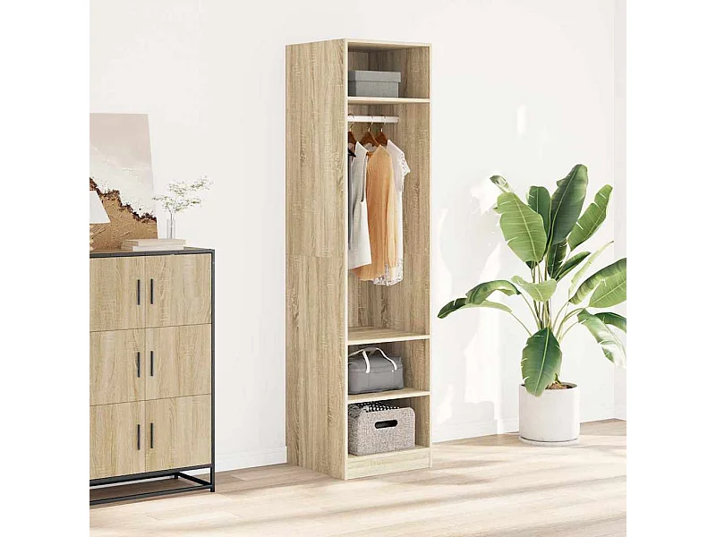 Kleiderschrank Sonoma-Eiche 50x50x200 cm Holzwerkstoff