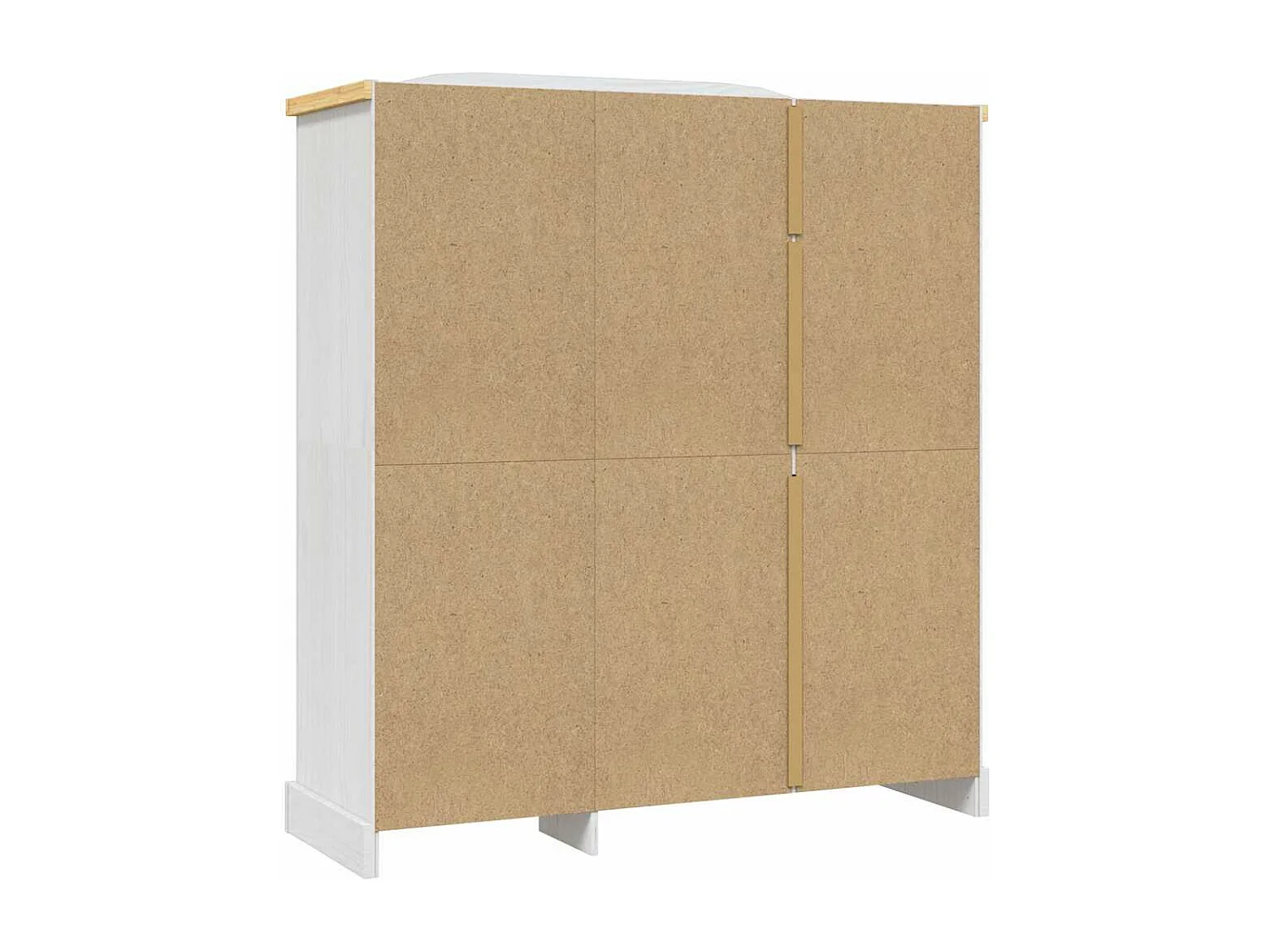 Kledingkast met 3 deuren Mexicaans grenenhout Corona-stijl wit