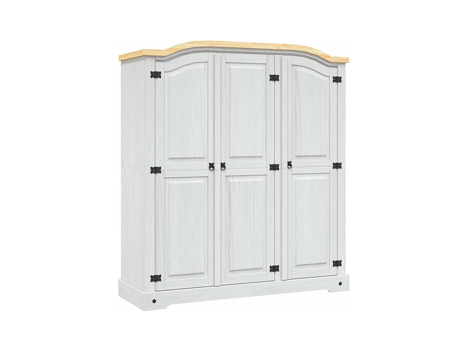 Garde-robe avec 3 portes Gamme Corona pin mexicain Blanc