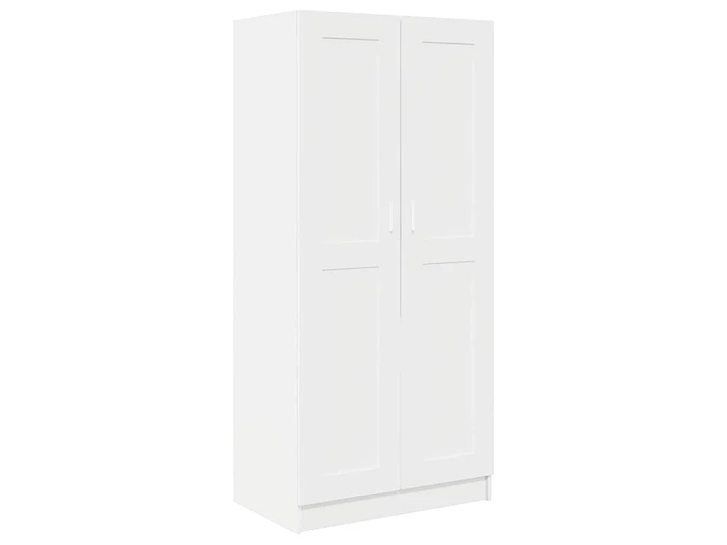Armario de madera contrachapada blanco 82,5x51,5x180 cm