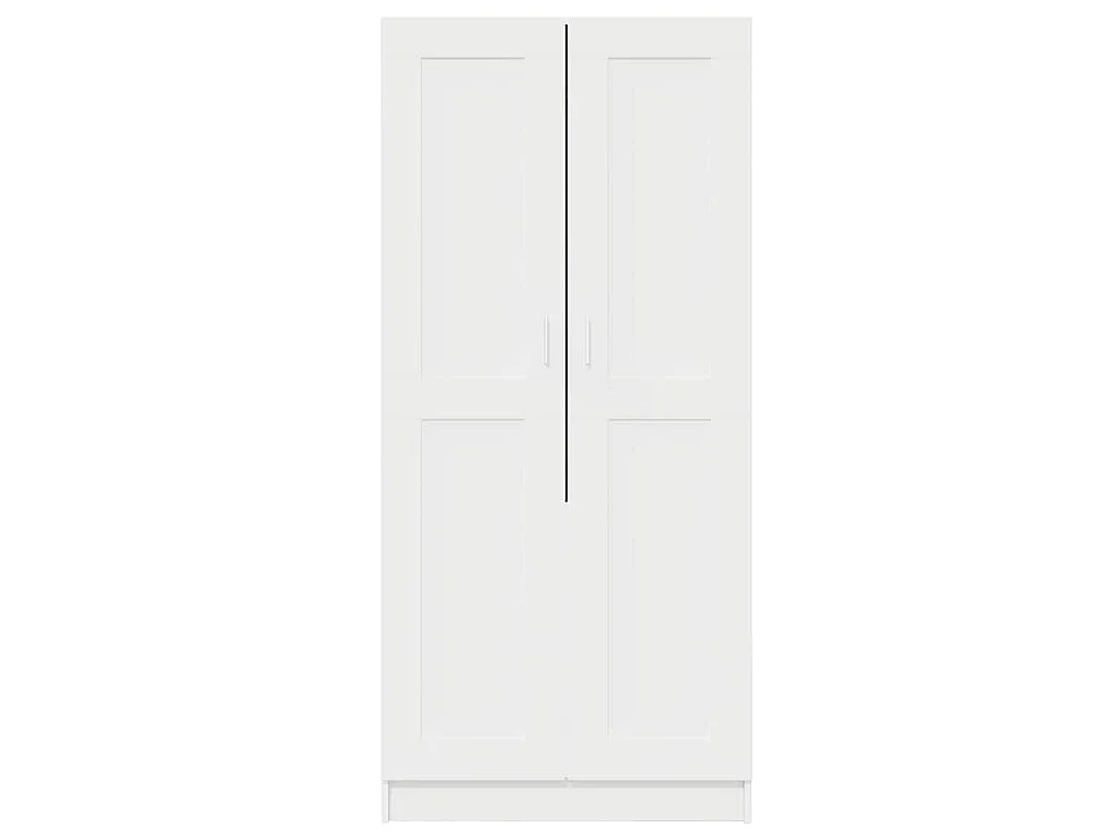 Armario de madera contrachapada blanco 82,5x51,5x180 cm