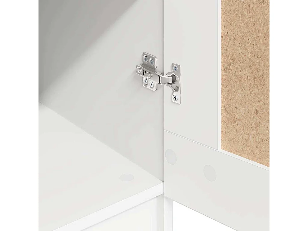 Armario de madera contrachapada blanco 82,5x51,5x180 cm