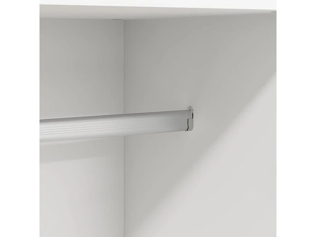 Armario de madera contrachapada blanco 82,5x51,5x180 cm